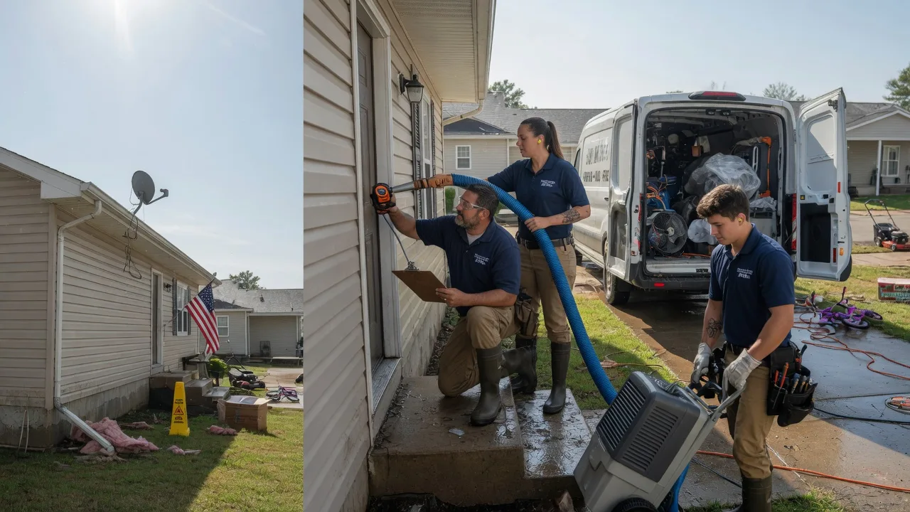 Ceiling Water Damage Restoration in Hertel, WI near me